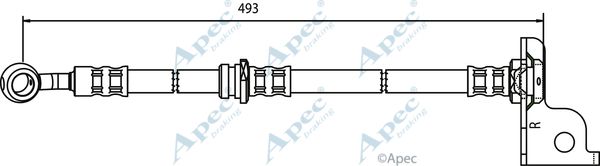 APEC BRAKING Bremžu šļūtene HOS3573